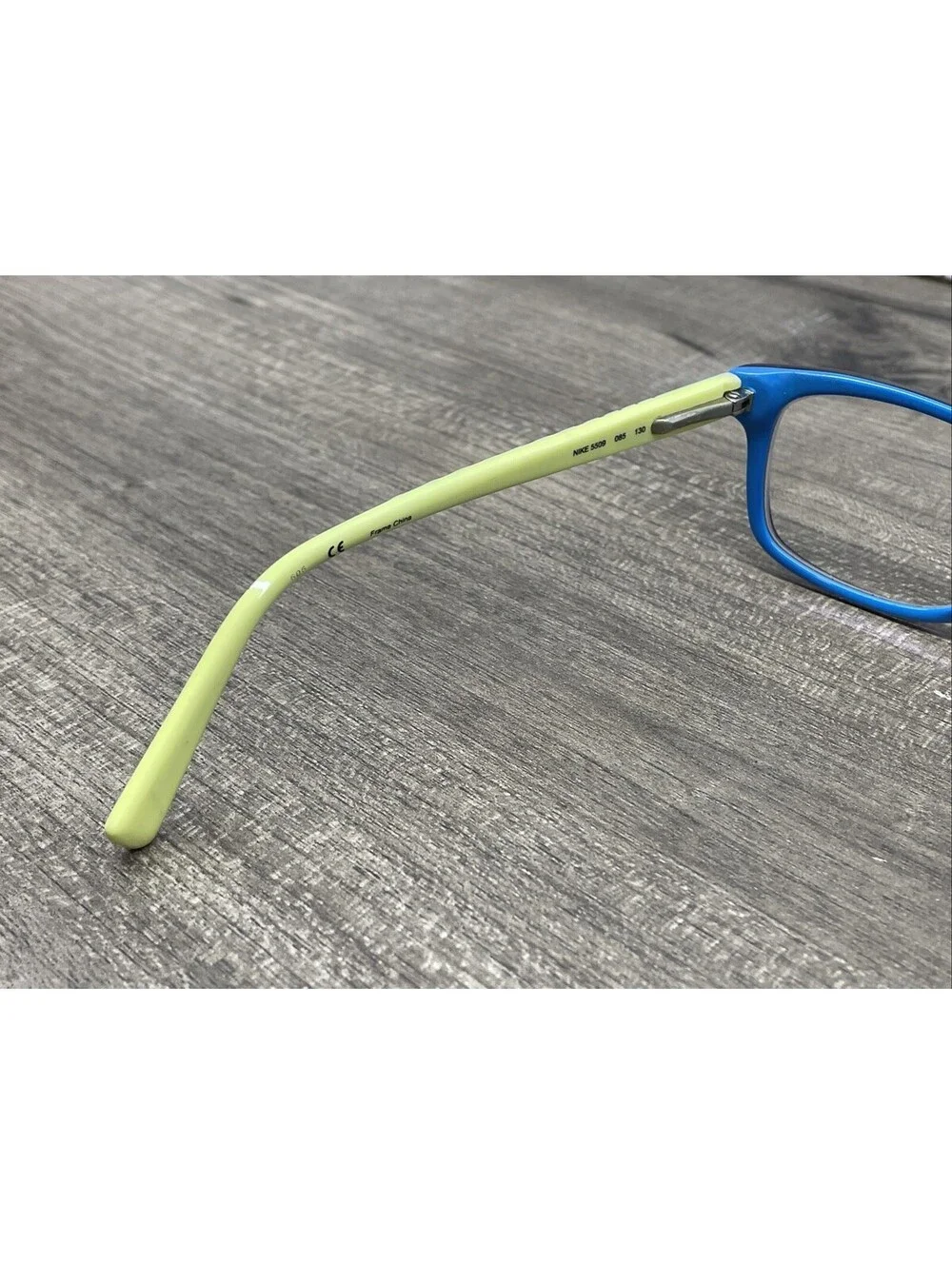 Nike Eyeglasses 5509 085 48[]17-130 Black Green Yellow Full Rim Frames Only
